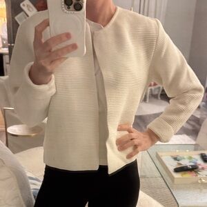 Elle Elegant White Women's Blazer